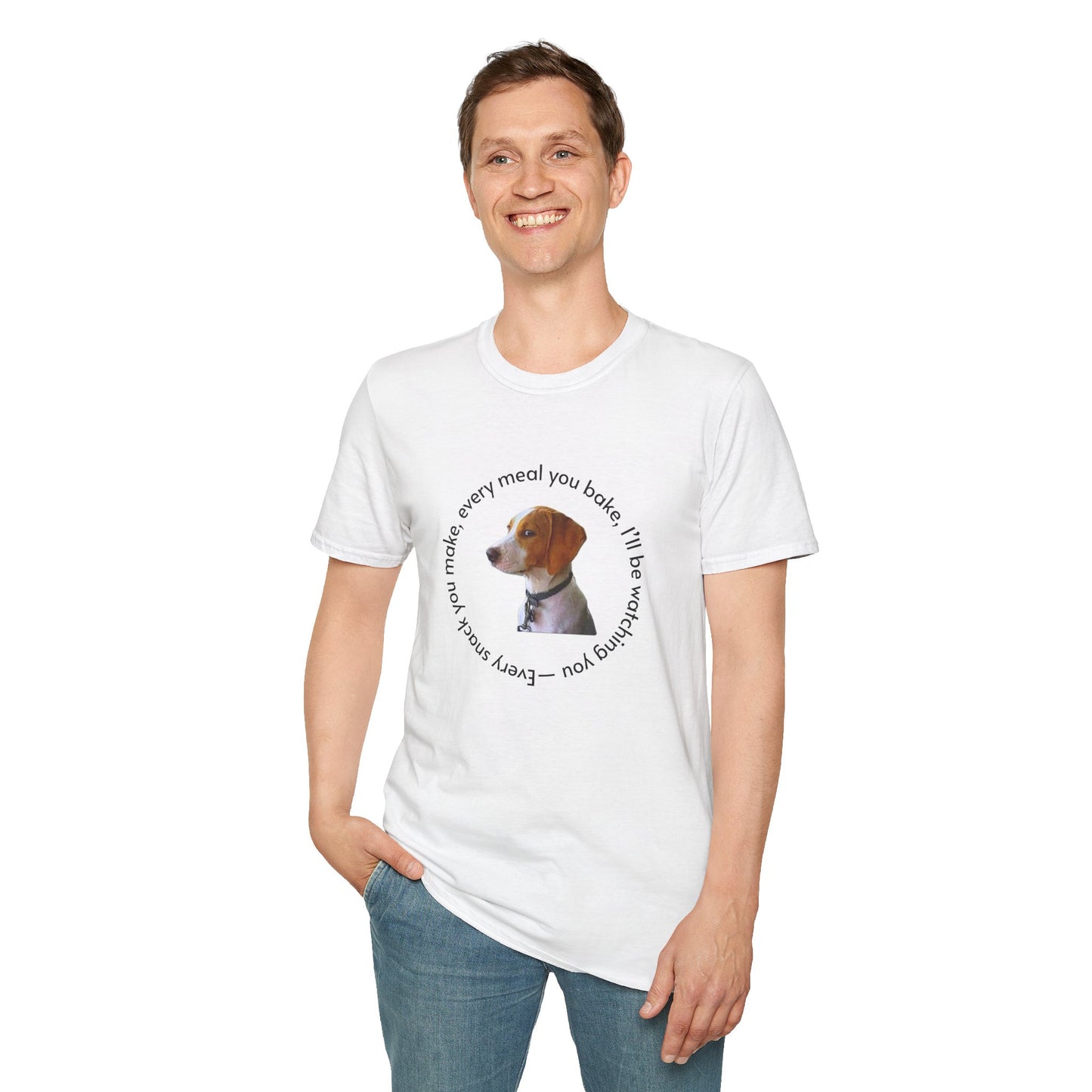 Dog Lover's Unisex Softstyle T-Shirt - Every Meal You Bake, Perfect Gift, Pet Owner Tee, Animal Lover Apparel, Casual Wear