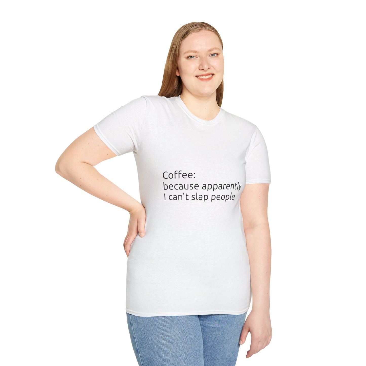 Funny Coffee Quote Unisex T-Shirt, Gift for Coffee Lovers, Humor Tee, Casual Wear, Birthday Present, Quirky Graphic Shirt
