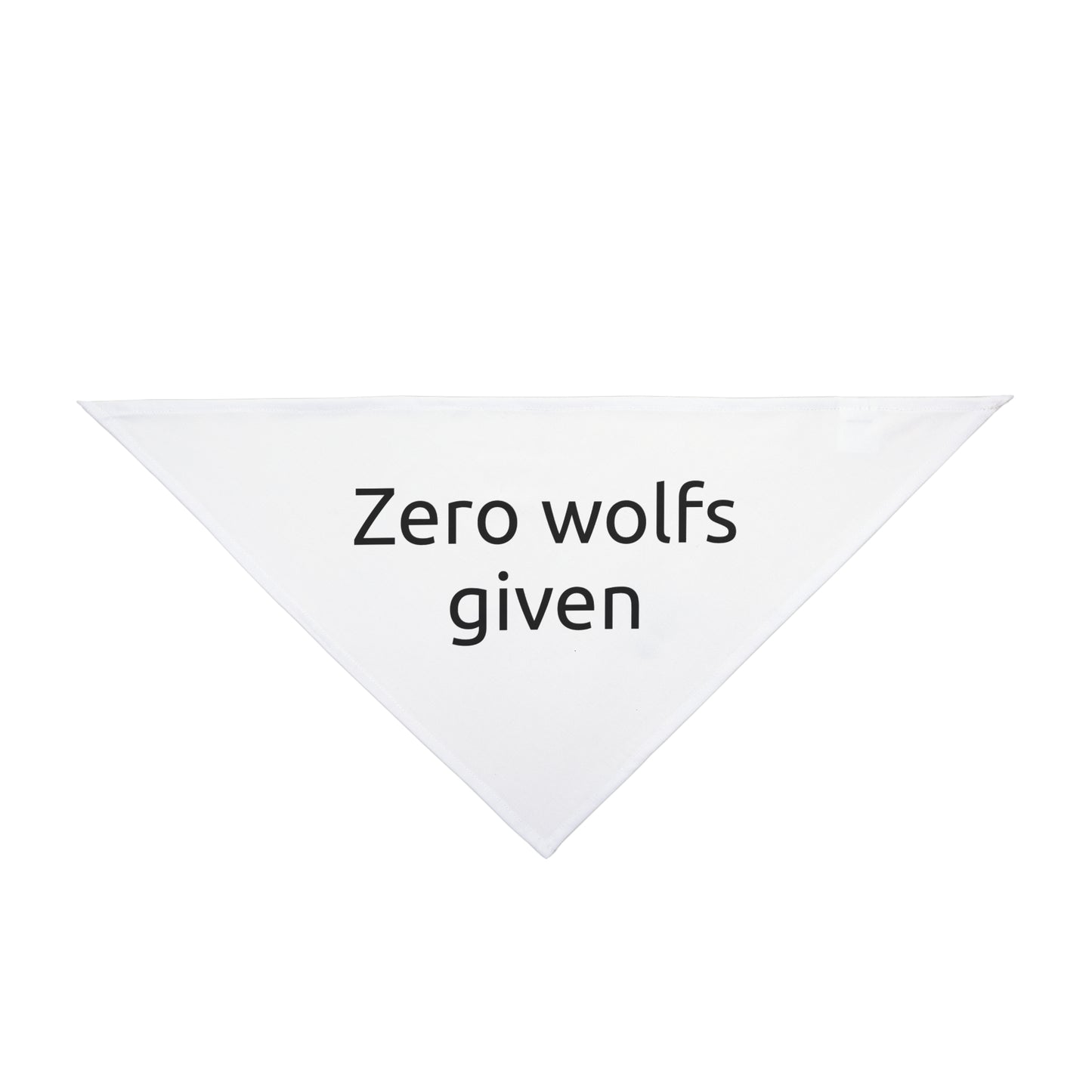 Pet Bandana - Zero Wolfs Given Hilarious Dog Accessory